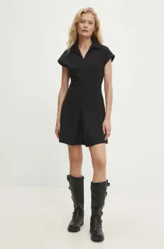 Answear Lab rochie culoarea negru, mini, drept imagine