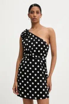 Answear Lab rochie culoarea negru, mini, evazata imagine