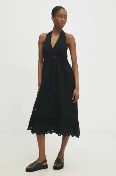 Answear Lab rochie culoarea negru, mini, evazati imagine