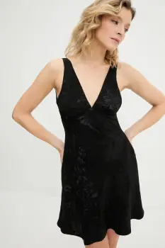 Answear Lab rochie culoarea negru, mini, evazati imagine