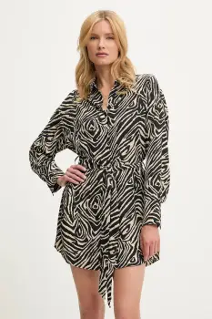 Answear Lab rochie culoarea negru, mini, evazati imagine