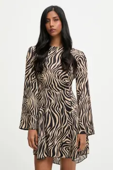 Answear.LAB rochie culoarea negru, mini, evazati imagine