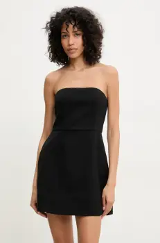 Answear Lab rochie culoarea negru, mini, evazati imagine