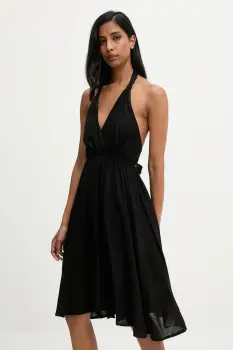 Answear.LAB rochie culoarea negru, mini, evazati imagine