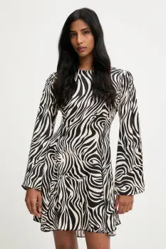 Answear.LAB rochie culoarea negru, mini, evazati imagine