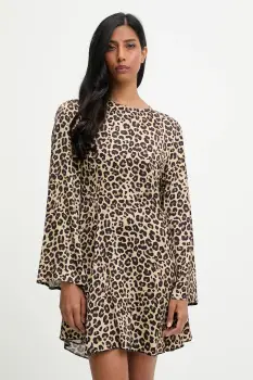 Answear.LAB rochie culoarea negru, mini, evazati imagine