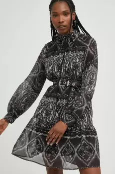 Answear Lab rochie culoarea negru, mini, evazati imagine