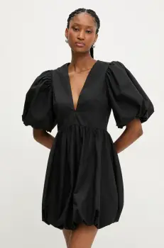 Answear Lab rochie culoarea negru, mini, evazati imagine