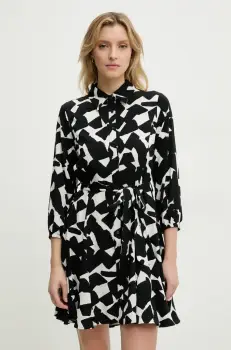 Answear Lab rochie culoarea negru, mini, evazati imagine