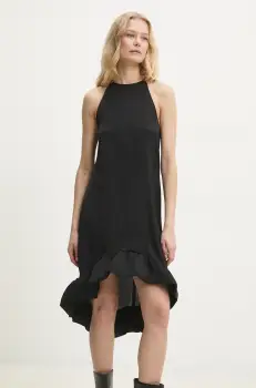 Answear Lab rochie culoarea negru, mini, evazati imagine