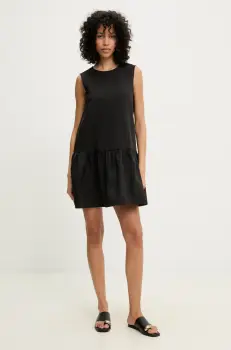 Answear Lab rochie culoarea negru, mini, evazati imagine