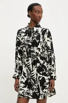 Answear Lab rochie culoarea negru, mini, evazati imagine