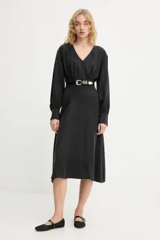 Answear.LAB rochie culoarea negru, mini, evazati imagine