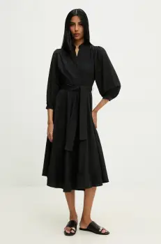 Answear Lab rochie culoarea negru, mini, evazati imagine