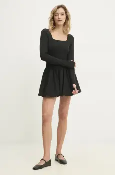 Answear Lab rochie culoarea negru, mini, evazati imagine