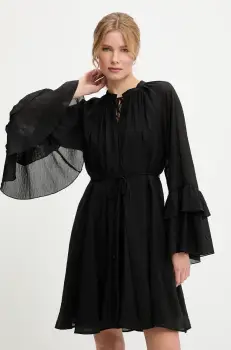 Answear Lab rochie culoarea negru, mini, evazati imagine