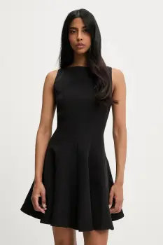 Answear Lab rochie culoarea negru, mini, evazati imagine