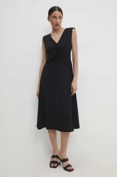 Answear Lab rochie culoarea negru, mini, evazati imagine