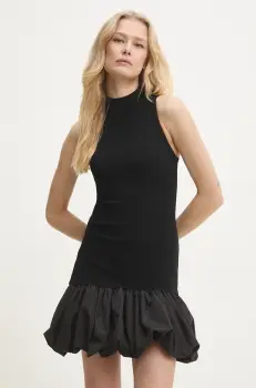 Answear Lab rochie culoarea negru, mini, mulata imagine