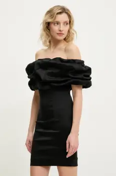 Answear Lab rochie culoarea negru, mini, mulata imagine