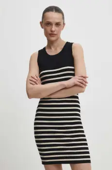 Answear Lab rochie culoarea negru, mini, mulata imagine