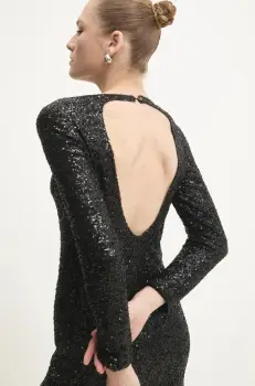 Answear Lab rochie culoarea negru, mini, mulata imagine