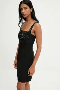 Answear.LAB rochie culoarea negru, mini, mulata imagine