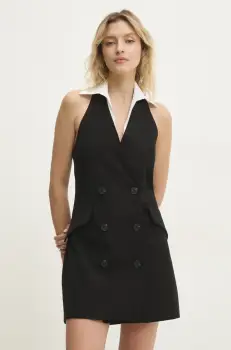 Answear Lab rochie culoarea negru, mini, mulata imagine