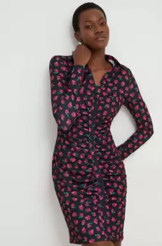 Answear Lab rochie culoarea negru, mini, mulata imagine