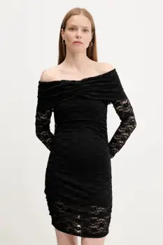 Answear Lab rochie culoarea negru, mini, mulata imagine