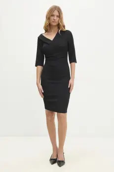 Answear Lab rochie culoarea negru, mini, mulata imagine