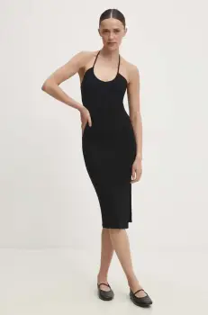 Answear Lab rochie culoarea negru, mini, mulata imagine