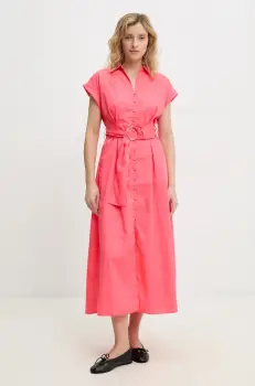 Answear Lab rochie culoarea portocaliu, maxi, evazati imagine