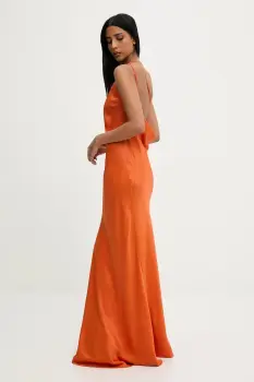 Answear Lab rochie culoarea portocaliu, maxi, mulata imagine