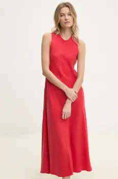 Answear Lab rochie culoarea rosu, maxi, drept imagine