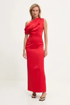 Answear.LAB rochie culoarea rosu, maxi, evazati imagine