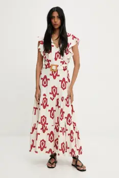 Answear Lab rochie culoarea rosu, maxi, evazati imagine