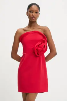 Answear Lab rochie culoarea rosu, mini, drept imagine