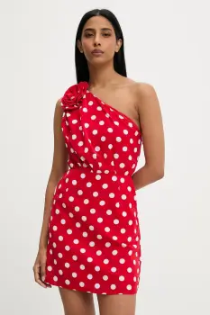 Answear Lab rochie culoarea rosu, mini, evazata imagine