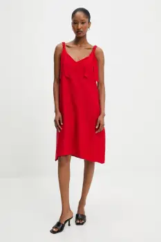 Answear Lab rochie culoarea rosu, mini, evazata imagine