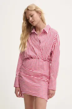 Answear Lab rochie culoarea rosu, mini, evazati imagine