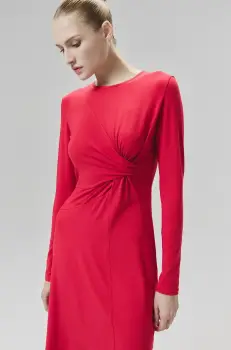 Answear Lab rochie culoarea rosu, mini, evazati imagine