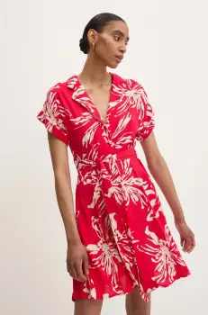 Answear Lab rochie culoarea rosu, mini, evazati imagine