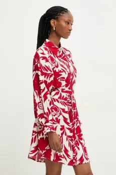 Answear Lab rochie culoarea rosu, mini, evazati imagine