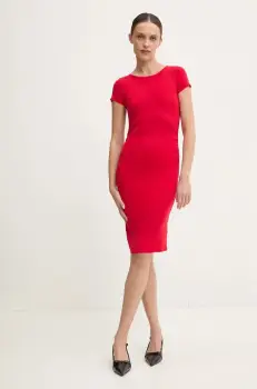 Answear Lab rochie culoarea rosu, mini, mulata imagine