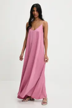 Answear Lab rochie culoarea roz, maxi, drept imagine