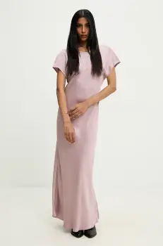 Answear Lab rochie culoarea roz, maxi, drept imagine