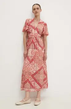 Answear Lab rochie culoarea roz, maxi, evazati imagine