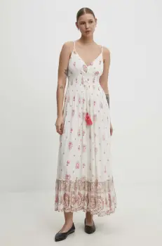 Answear Lab rochie culoarea roz, maxi, evazati imagine