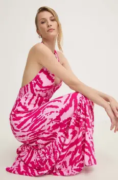 Answear Lab rochie culoarea roz, maxi, evazati imagine